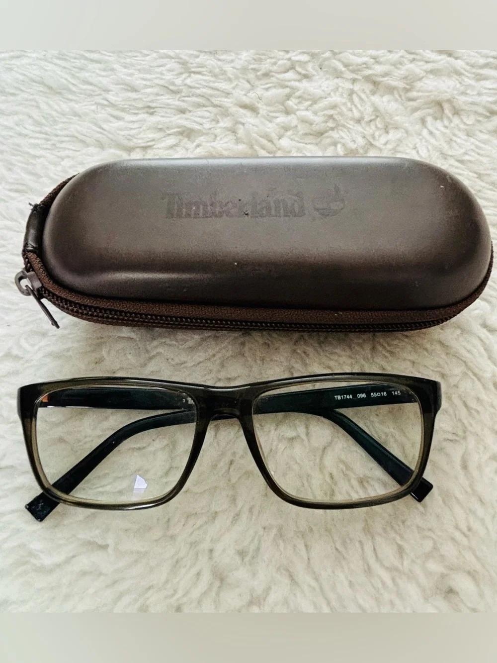 Timberland TB1744 096 Gray/Black Unisex Eyeglasses Frame only w/ Case 55x16 145